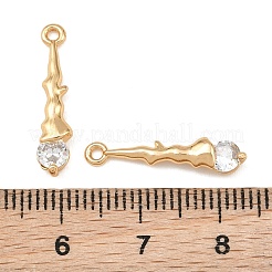 Messing micro pave klare zirkonia anhänger&nbsp;CU-CBA804C-18G