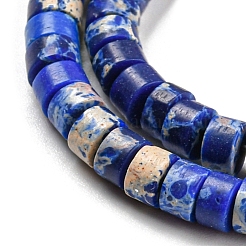 Brins de perles teintes en jaspe impérial synthétique&nbsp;G-D077-D01-02