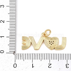 Colgante micropavé cubic zirconia de latón&nbsp;KK-G544-37G
