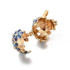 Colgantes de jaula de cuentas de rhinestone de cristal de aleación&nbsp;ENAM-M047-02G-A