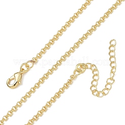 Colliers à double maillon en laiton de 2 mm pour femmes&nbsp;KK-CBA2293-18G