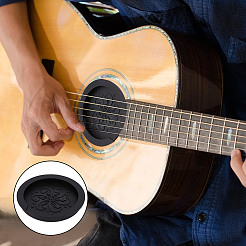 Couvercle de trou de son de guitare en silicone&nbsp;FIND-WH0034-83