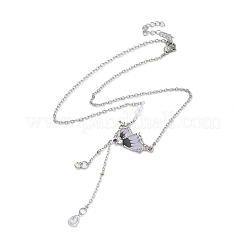 Collane con ciondolo a farfalla in acciaio inossidabile&nbsp;NJEW-L121-01P