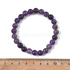 Natürlichen Amethyst Perlen Stretch-Armbänder&nbsp;BJEW-Q692-56-8mm