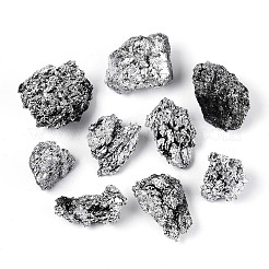 8~12 spécimen minéral de géode de quartz charbon naturel électroplaqué en forme de corne d'abondance&nbsp;G-N360-03D