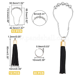 Anneaux de rideau de douche en fer&nbsp;DIY-PH0009-44