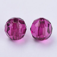 Perles en acrylique transparente&nbsp;X-TACR-Q257-10mm-V65