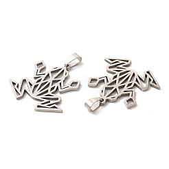 Pendentifs origami en acier inoxydable 201 anti-ternissement&nbsp;STAS-K251-044P