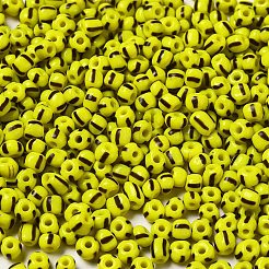 6/0 perles de rocailles en verre transparent de couleurs opaques&nbsp;X-SEED-F003-04A-05