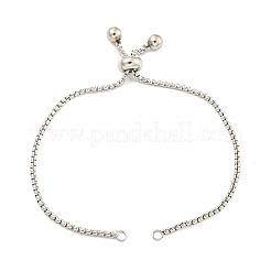 Bracciale scorrevole a catena in acciaio inossidabile 304 regolabile anti-ossidazione&nbsp;MAK-L038-001P-04