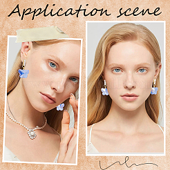 10 pièce de boucles d'oreilles à tige en laiton et strass&nbsp;KK-BBC0009-24