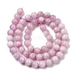 Runde natürliche kunzite Perlen Stränge&nbsp;G-K068-28-6mm