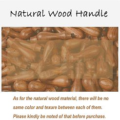 Timbre de sceau de cire en bois bricolage&nbsp;AJEW-WH0131-287