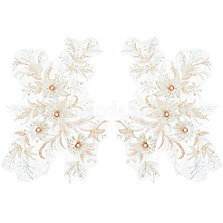 Strass in poliestere acrilico applique ricamo paillettes abs&nbsp;FIND-WH20019-165A-02