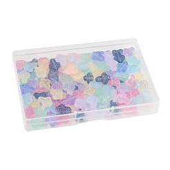 120 Stück 9 Farben transparente Sprühfarbe Glasperlen&nbsp;GLAA-FS0002-12C