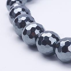 Unmagnetische synthetischen Hämatit Halsketten&nbsp;NJEW-K080-02
