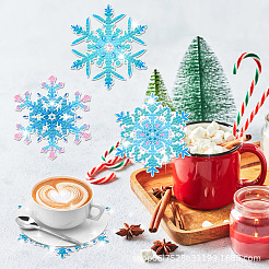 DIY-Diamantmalerei-Weihnachtsschneeflocken-Untersetzer-Set&nbsp;WG22379-01