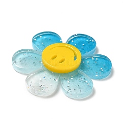 Pendenti in acrilico trasparente di colore sfumato&nbsp;X-OACR-H004-01D
