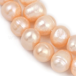 Fili di perle di perle d'acqua dolce coltivate naturali&nbsp;PEAR-I007-07Z-02B