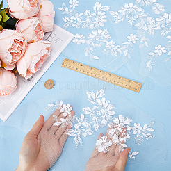 Blumen-Polyester-Stickerei zum Aufnähen von Applikationen&nbsp;PATC-WH0012-32C