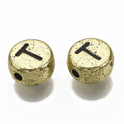 Perles acryliques plaquées&nbsp;X-PACR-CD0001-T