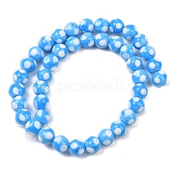 Perles vernissées manuelles&nbsp;LAMP-D002-10mm-01G