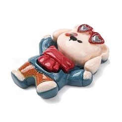 Undurchsichtige Cabochons aus Kunstharz mit Tiermotiv&nbsp;RESI-Z051-01D
