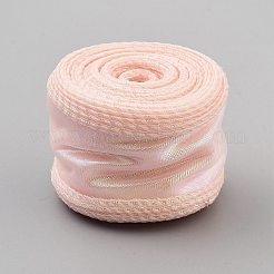 10 Yards schillerndes Spitzenband aus Polyester&nbsp;OCOR-WH20001-12D