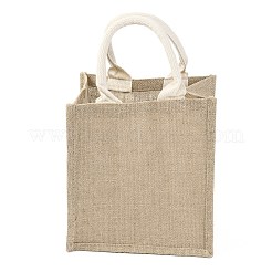 Shopper in juta manici in morbido cotone interno laminato&nbsp;ABAG-F003-03