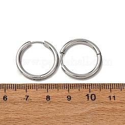 Pendientes de aro de acero inoxidable 304&nbsp;EJEW-D331-09P