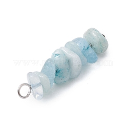3 Stück Sternbild-Anhänger aus natürlichem Aquamarin&nbsp;PALLOY-JF03043-11
