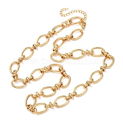 Collane con catena a maglie ovali in acciaio inossidabile 304 da 10 mm per donna&nbsp;NJEW-G194-04G