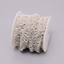Chaînes de strass en verre laiton strass&nbsp;FIND-WH0091-25