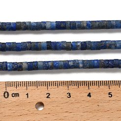 Natürlicher Lapislazuli Perlenstränge&nbsp;G-P575-B45-4x2mm