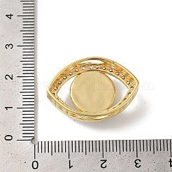 Cremagliera in ottone placcatura perline zirconi&nbsp;KK-G504-21G