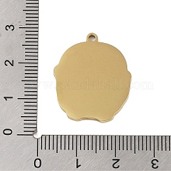 201 Edelstahlanhänger&nbsp;STAS-C095-08G