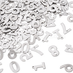 100 pièce 10 styles 201 pendentifs en acier inoxydable&nbsp;STAS-TA0003-19
