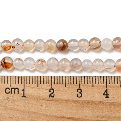 Fili di perline di agata dendritica rossa naturale&nbsp;G-A232-A02-01