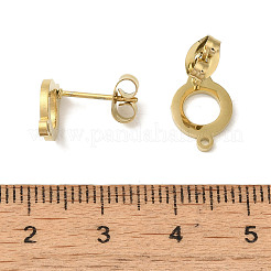 Placcatura ionica (ip) 304 acciaio inossidabile orecchini a perno&nbsp;STAS-I206-55G