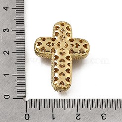 Osteranhänger aus Messing mit Mikropavé-Fassung aus klaren Zirkonia&nbsp;KK-C262-06A-G