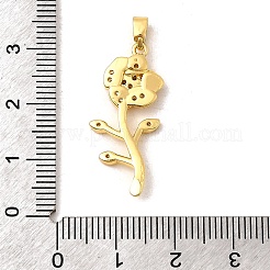 Colgante micropavé cubic zirconia de latón&nbsp;KK-C113-04G