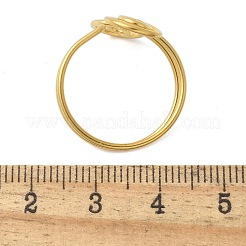 Bagues de manchette rondes ouvertes en acier inoxydable 304 pour femmes et hommes&nbsp;RJEW-Z071-02A-G