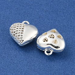 Messing micro pave klar zirkonia charme&nbsp;KK-Z057-05S