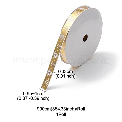 Flaches Polyester-Satinband mit Weihnachtsmotiv&nbsp;OCOR-YWC0001-01B-02