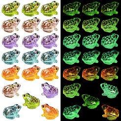 Ornements de scène de micro-paysage en résine lumineuse en forme de grenouille&nbsp;DIY-YWC0009-03A