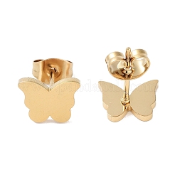 Boucles d'oreilles à tige en acier inoxydable 304 plaqué sous vide PVD pour femmes&nbsp;EJEW-A048-48E-G