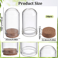16pcs Glaskuppel-Cloche-Abdeckung&nbsp;AJEW-SC0001-55B