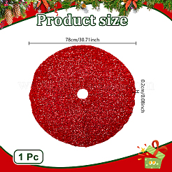 Gonna per albero di Natale in paillettes di poliestere&nbsp;DIY-WH0622-400A