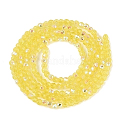 Abalorios de vidrio transparente hebras&nbsp;LS-EGLA-N028-01A-A08