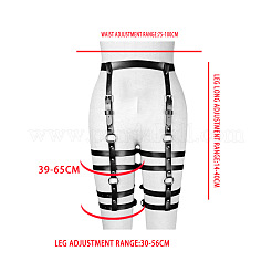 Chaînes de taille réglables en alliage et cuir PU pour femmes&nbsp;FS-WG282E8-01